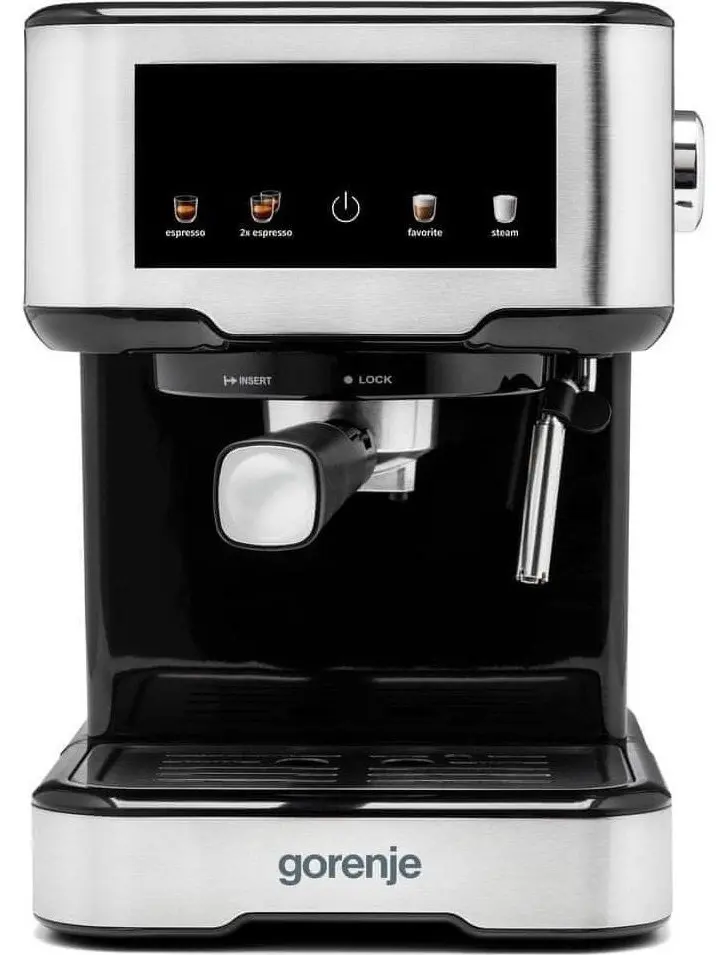 Кофемашина Gorenje ESCM15CD (Black/Inox)