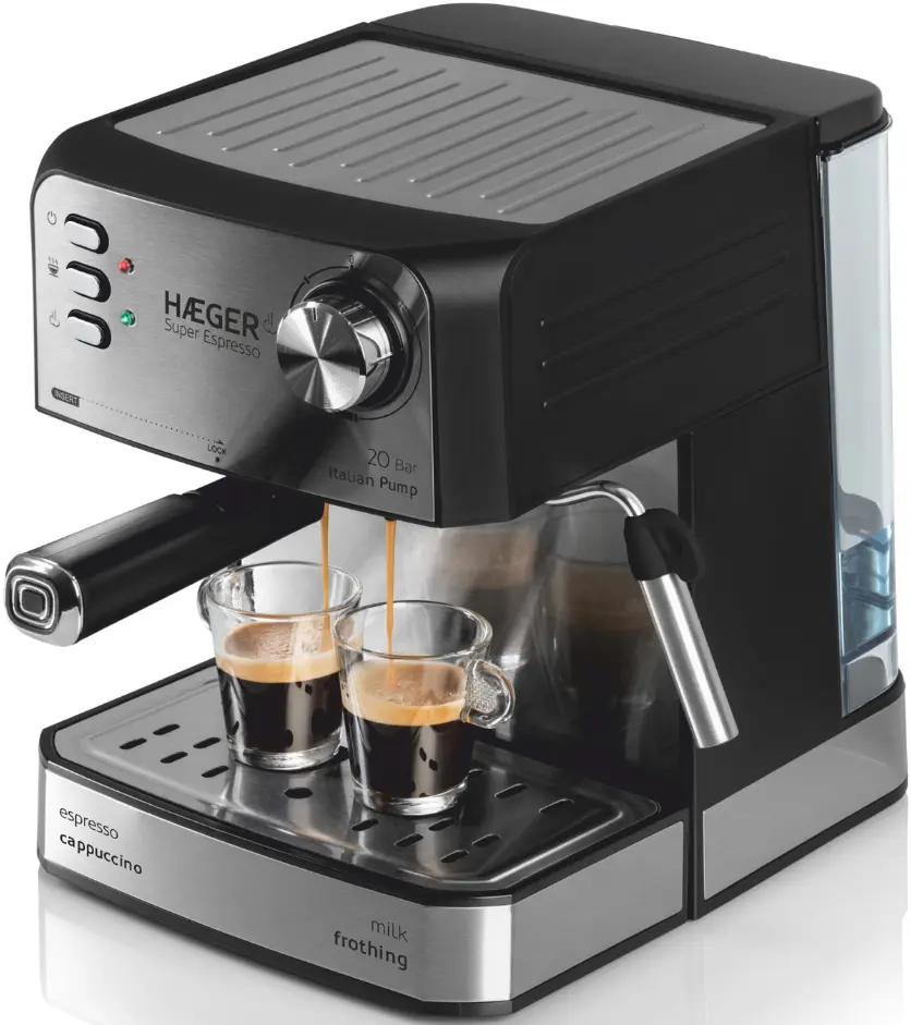 Aparat de cafea Haeger Super Espresso CM-85B.011A (Black/Inox) - 2