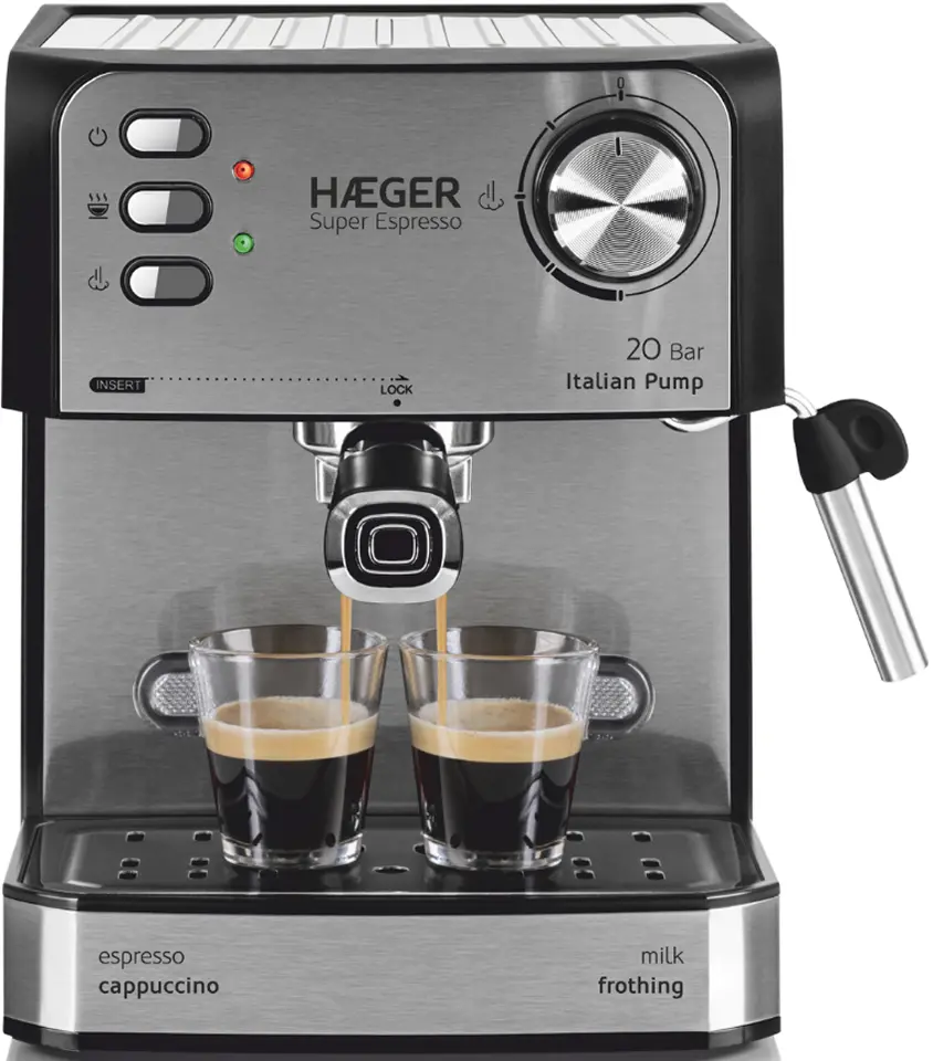 Aparat de cafea Haeger Super Espresso CM-85B.011A (Black/Inox)