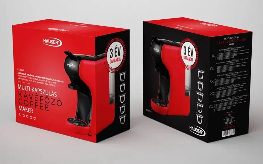 Кофемашина Hauser CE-934 (Red)