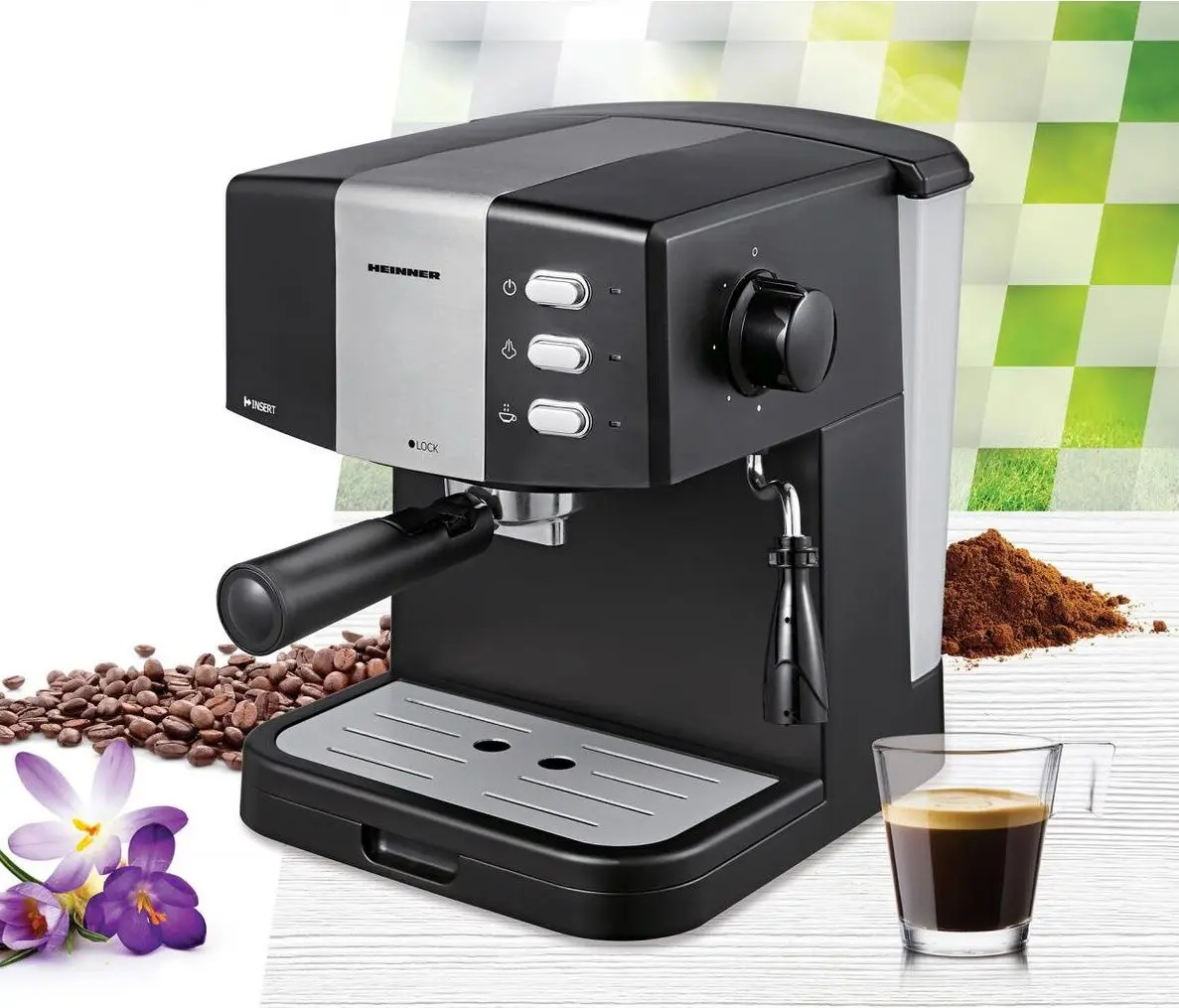 Кофемашина Heinner HEM-850BKSL (Black/Silver)
