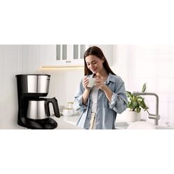 Кофеварка Heinner Armoure HCM-D750SSBK (Inox/Black) Thumb