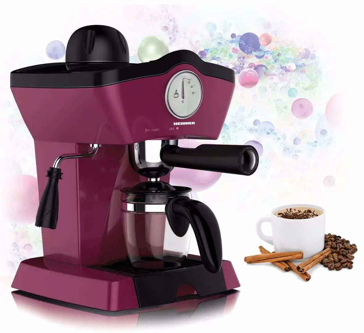 Кофеварка Heinner Charm HEM-200BG (Burgundy)
