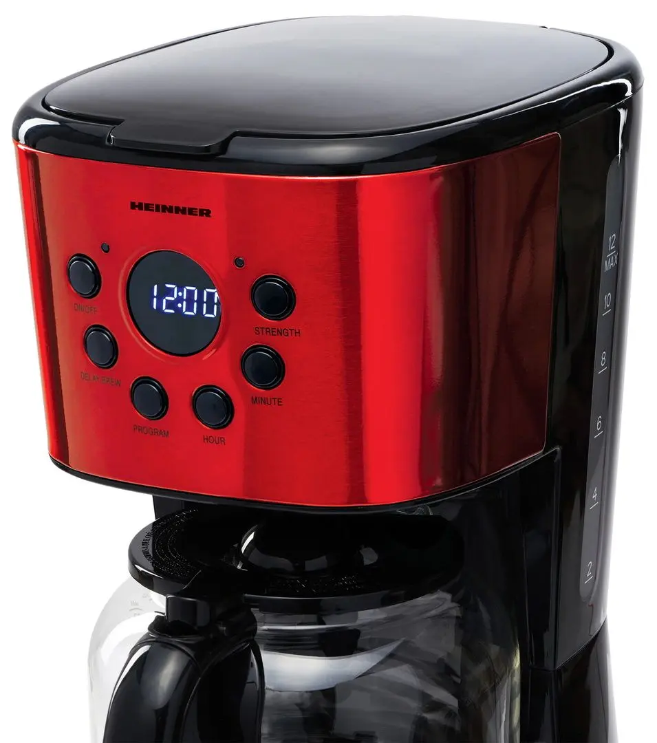 Кофеварка Heinner HCM-1500RDIX (Red/Black) - 3