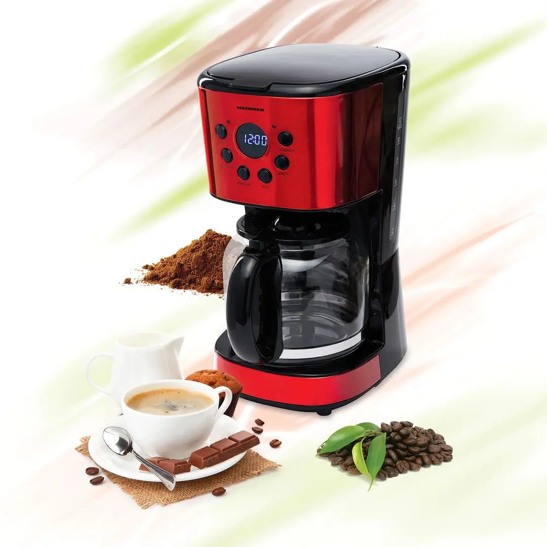 Кофеварка Heinner HCM-1500RDIX (Red/Black) - 4
