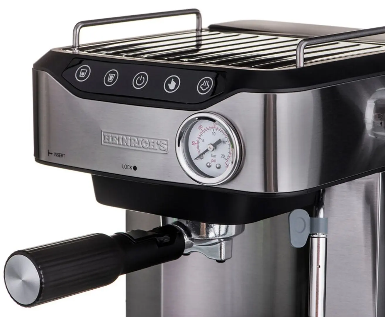 Aparat de cafea Heinrichs HES 8688 (Silver/Black) - 4