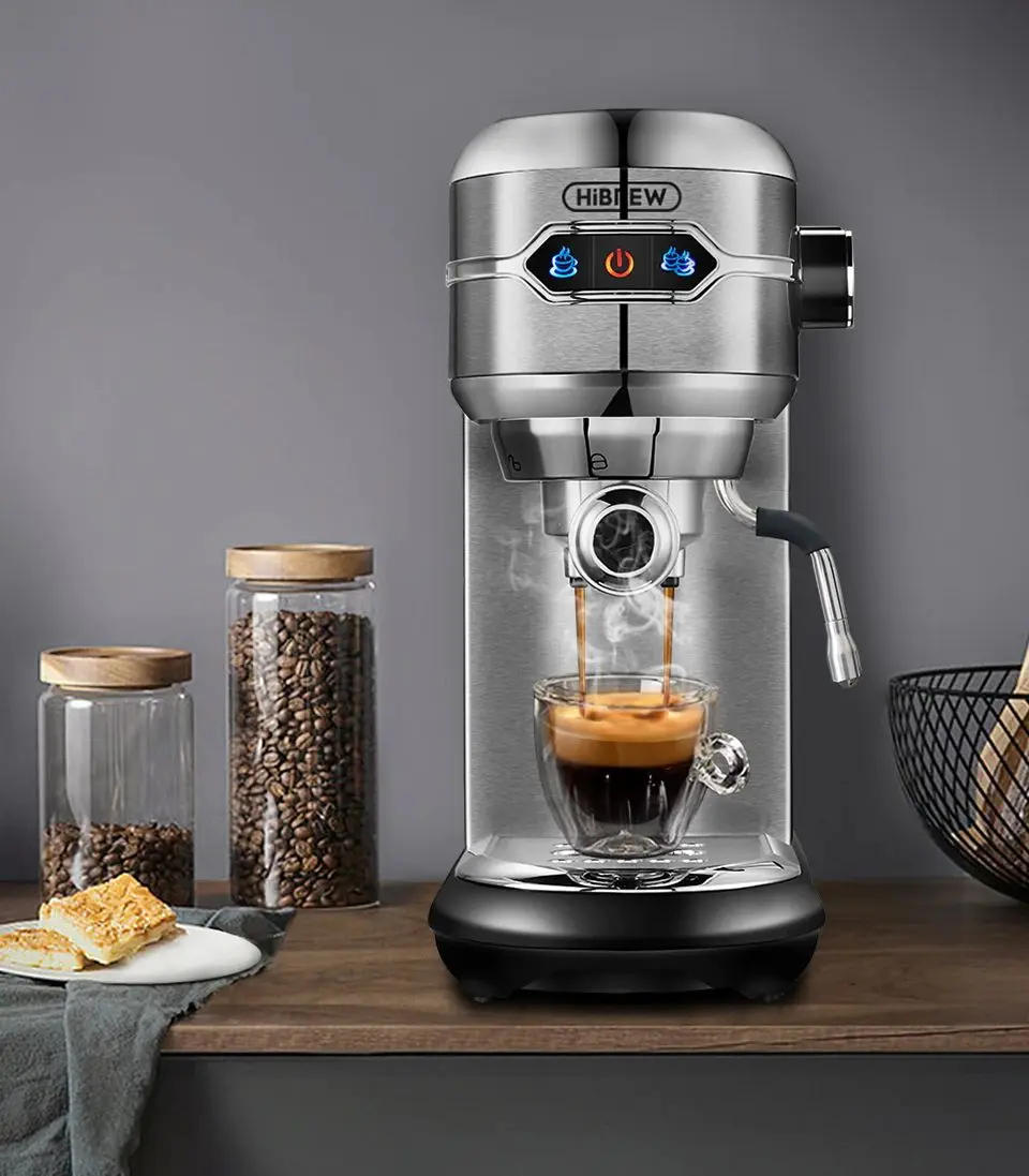 Кофемашина Hibrew H11 (Silver/Black)