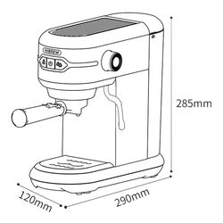 Кофемашина Hibrew H11 (Silver/Black) Thumb