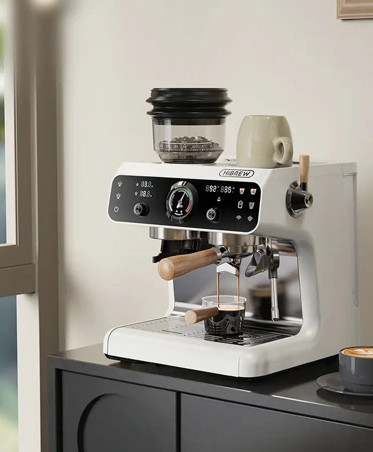 Кофемашина HiBrew H7B (White/Black)