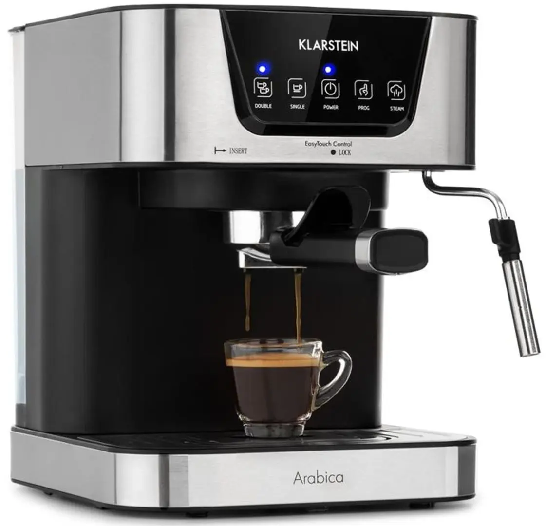 Aparat de cafea Klarstein Arabica (Inox/Black)