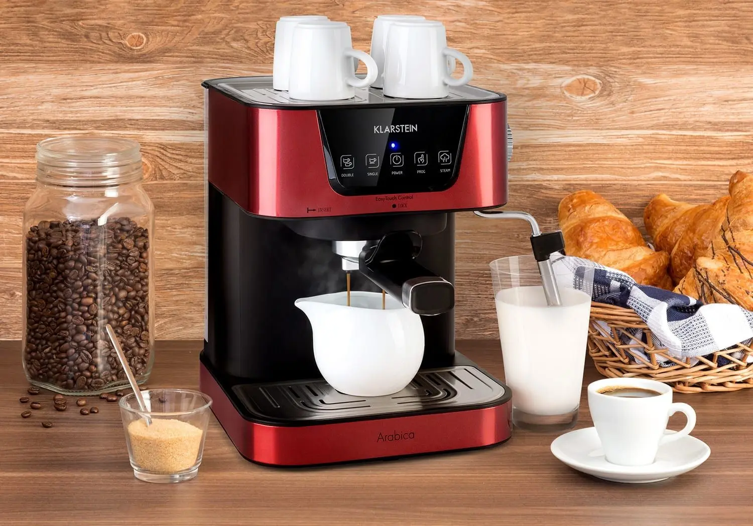 Aparat de facut cafea Klarstein Arabica (Red/Black) - 2