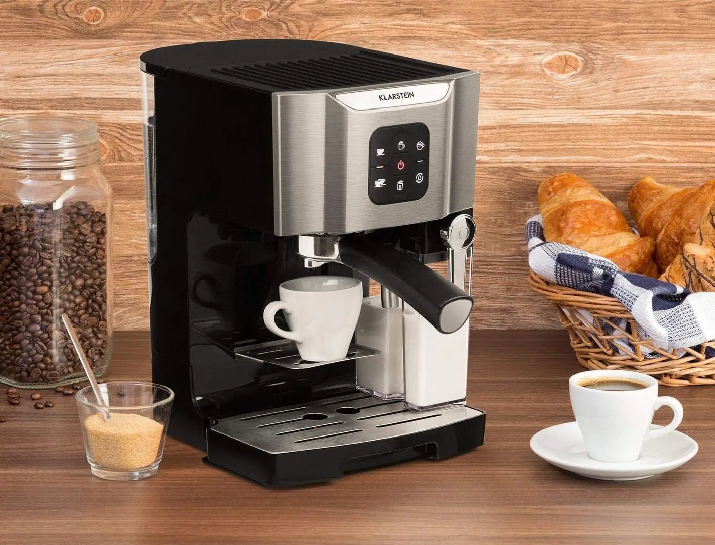 Aparat de cafea Klarstein Bella Vita (Inox/Black)