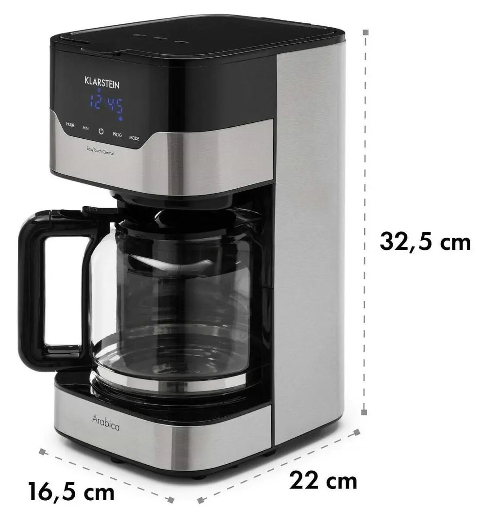 Cafetiera Klarstein Arabica 1.5 (Inox/Black) - 5