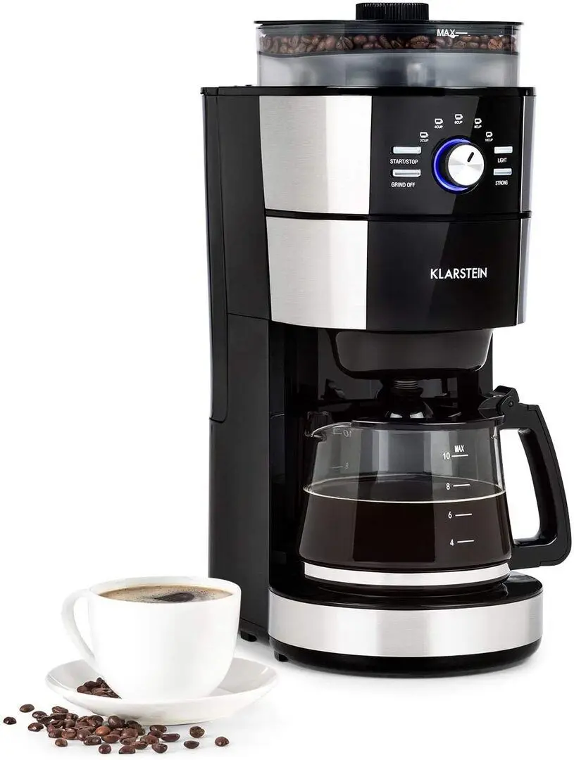 Cafetiera Klarstein Grind & Brew (Black/Inox)