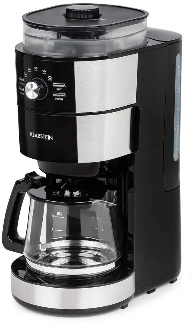 Cafetiera Klarstein Grind & Brew (Black/Inox)