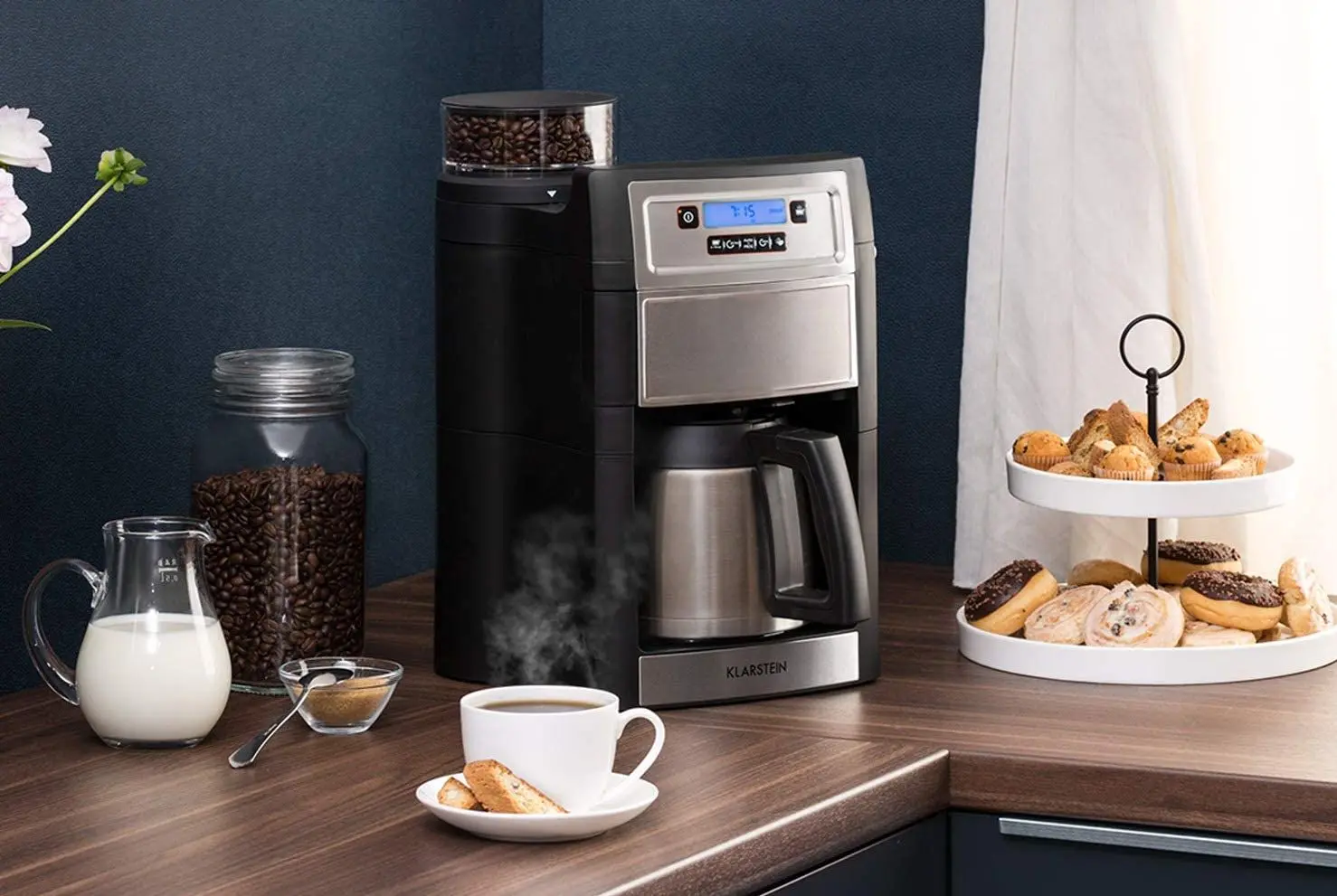 Cafetiera + termos Klarstein Aromatica II Duo (Inox/Black)