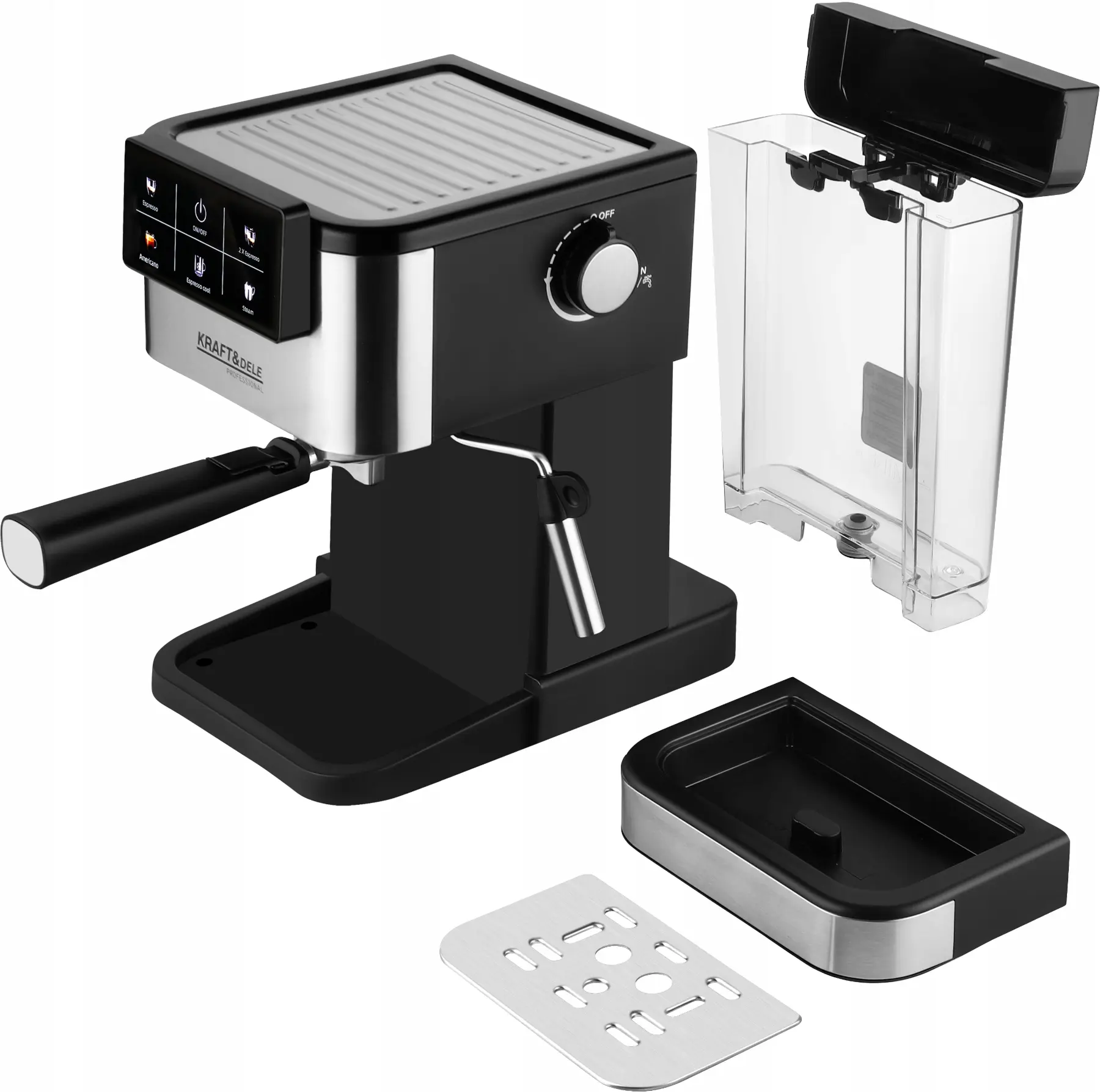 Aparat de cafea Kraft&Dele KD4291 (Inox/Black) - 5