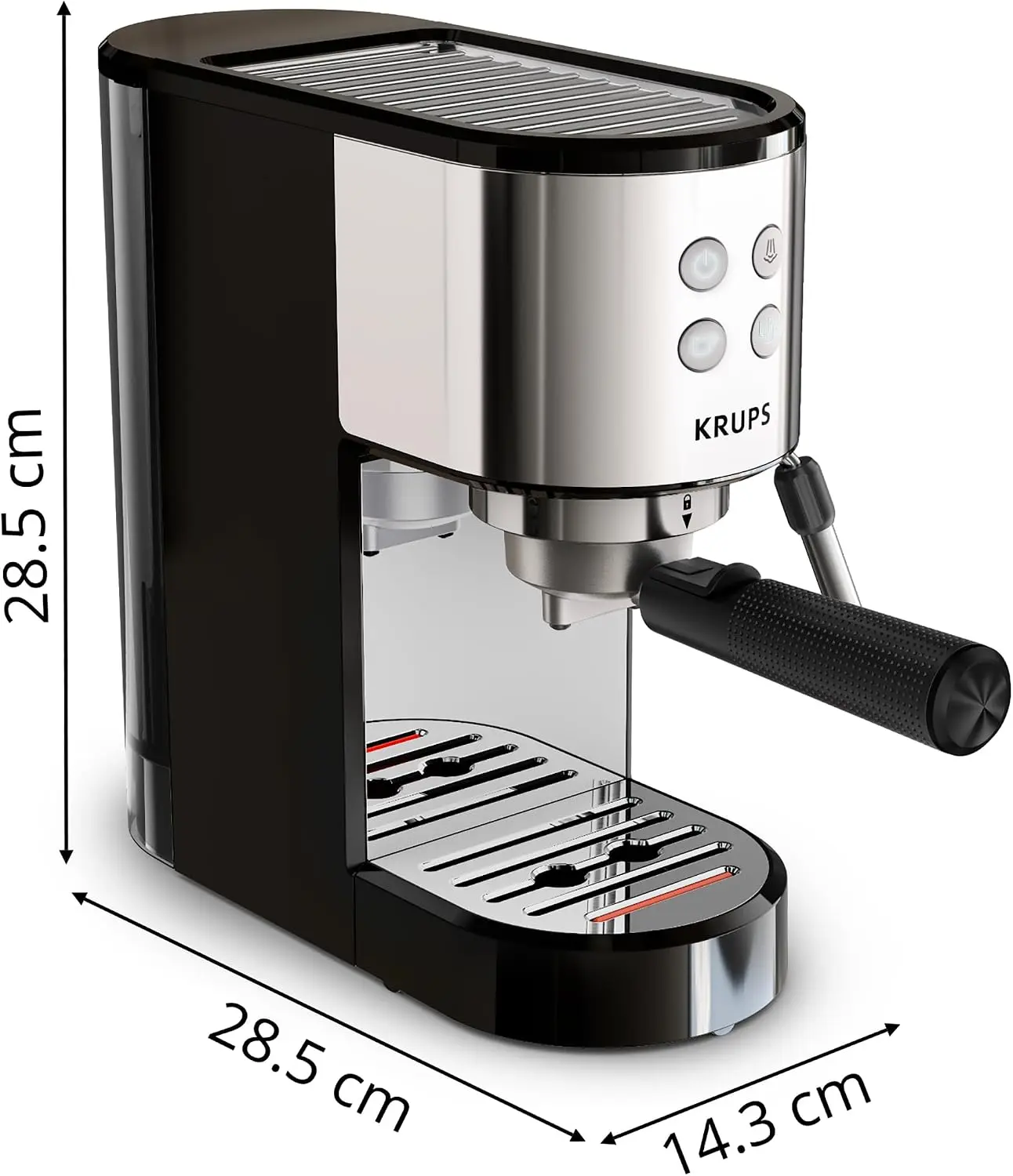 Кофемашина Krups Virtuoso Essential XP441810 (Inox/Black) - 2