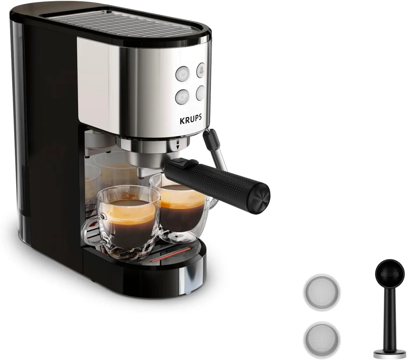 Кофемашина Krups Virtuoso Essential XP441810 (Inox/Black) - 3