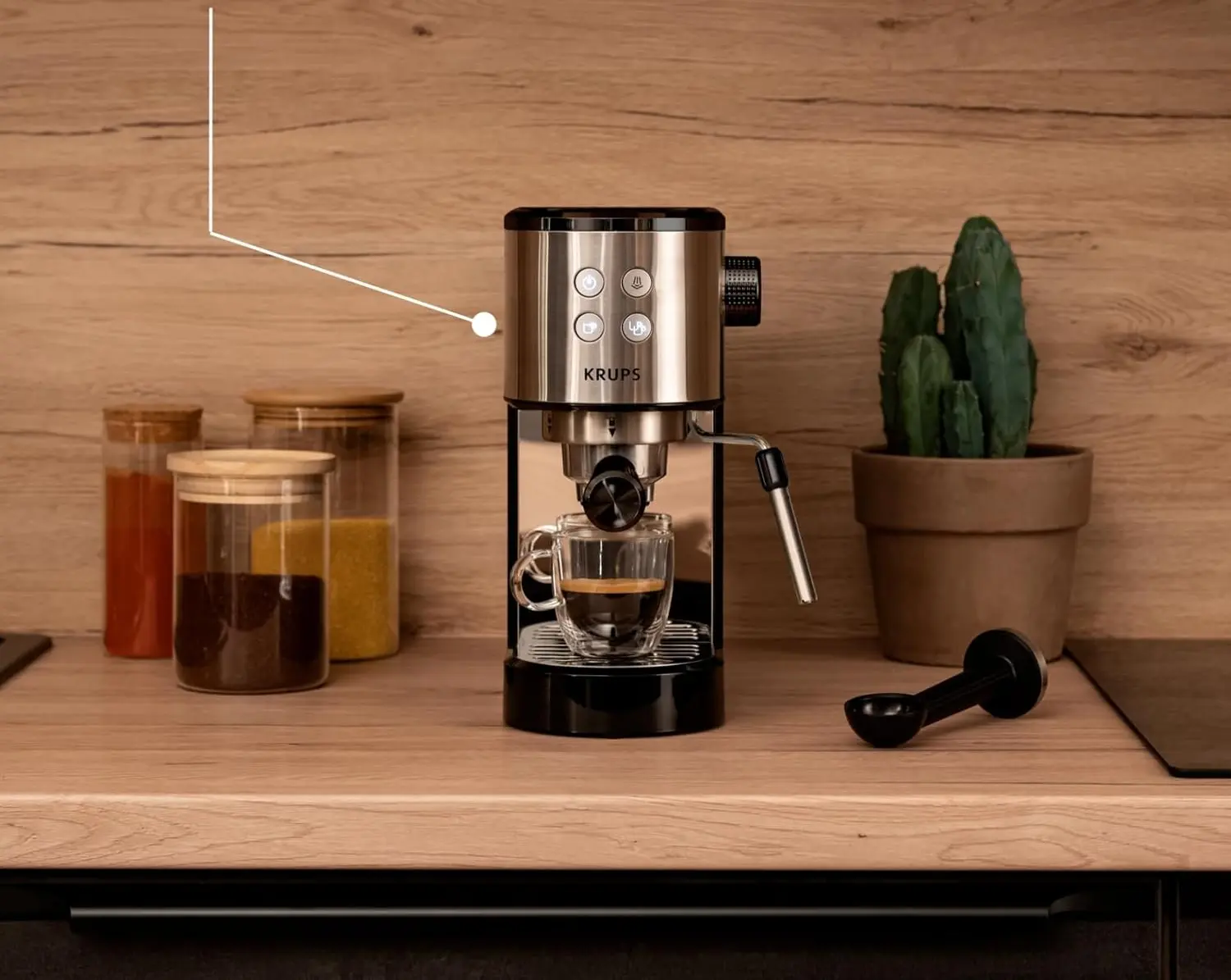 Кофемашина Krups Virtuoso Essential XP441810 (Inox/Black) - 4