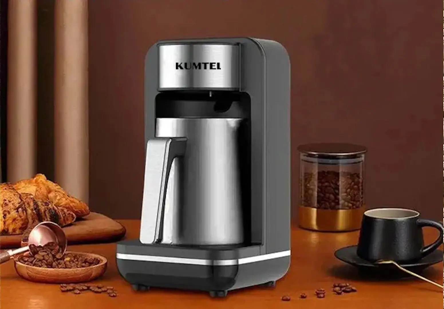 Cafetiera Kumtel HTCM-02 (Black/Inox) - 3