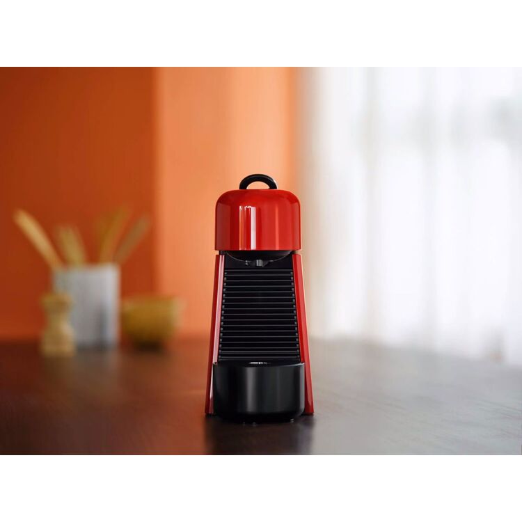 Cherry Red Nespresso Essenza Plus Espresso Ekspres