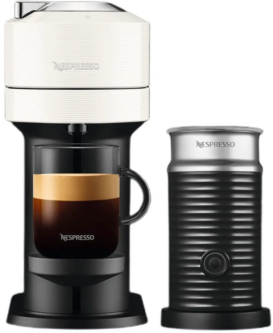 Кофемашина Nespresso Vertuo Next & Aeroccino 3 (White) - 4