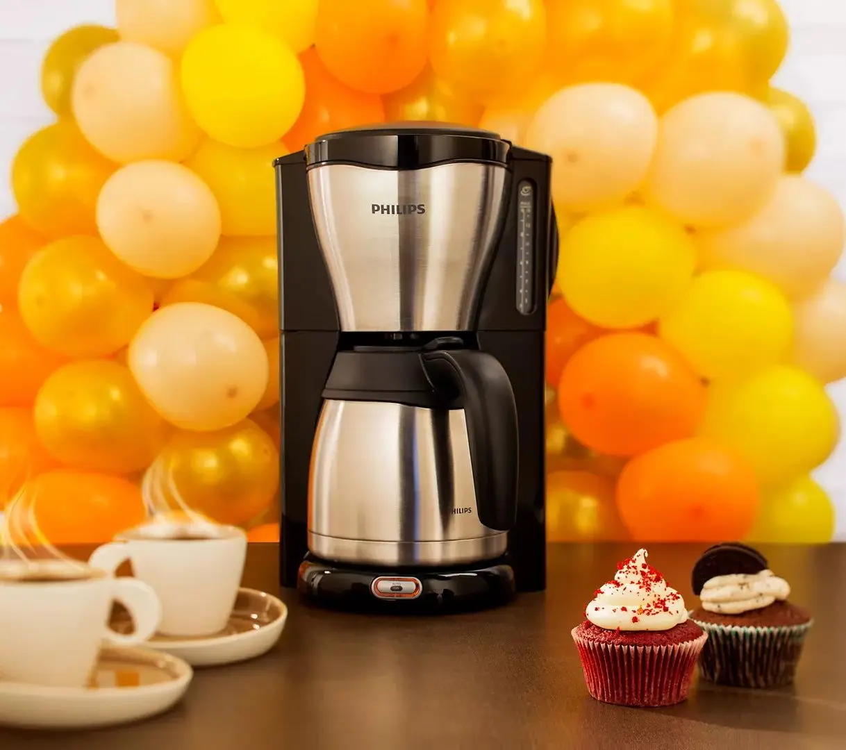 Кофеварка Philips Cafe Gaia HD7546/20 (Inox/Black) - 3
