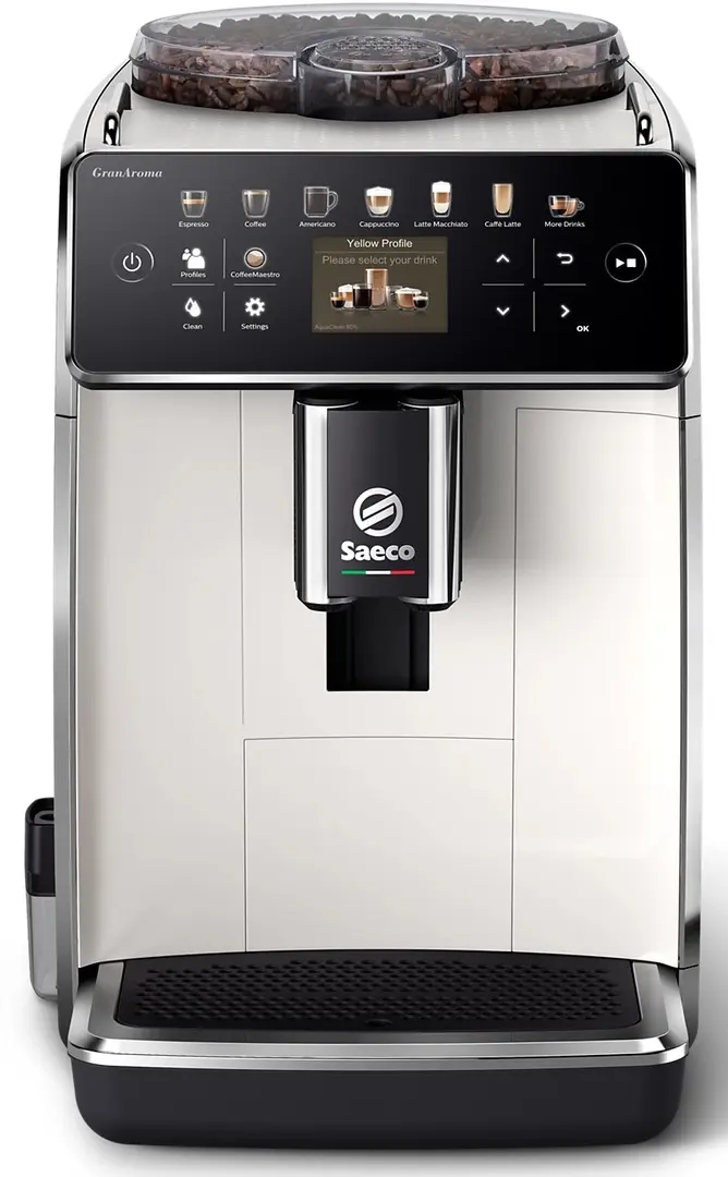 Aparat de cafea Saeco GranAroma SM6580/20 (White/Black)