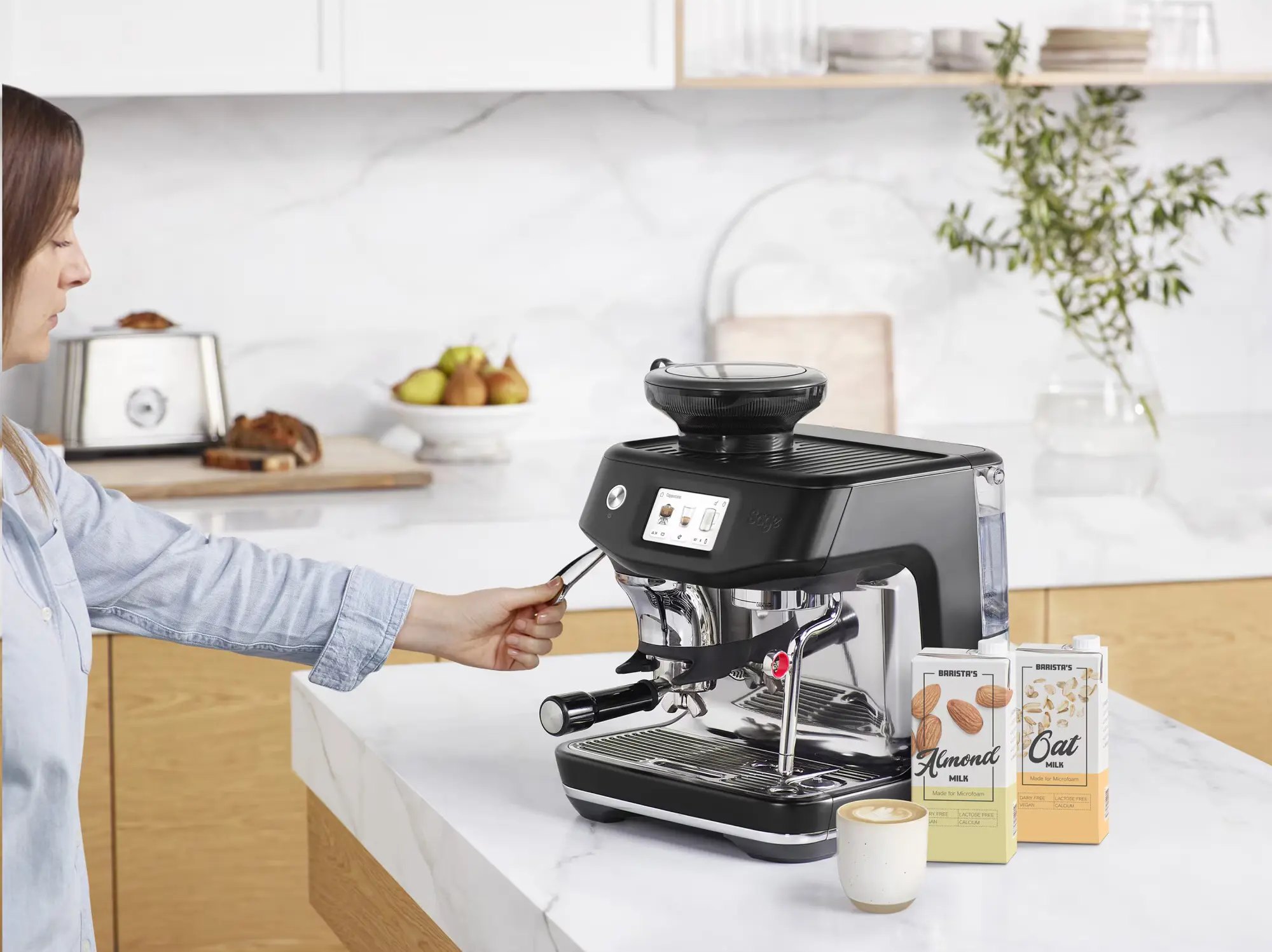 Aparat de cafea Sage The Barista Touch Impress SES881BTR (Black Truffle) - 2