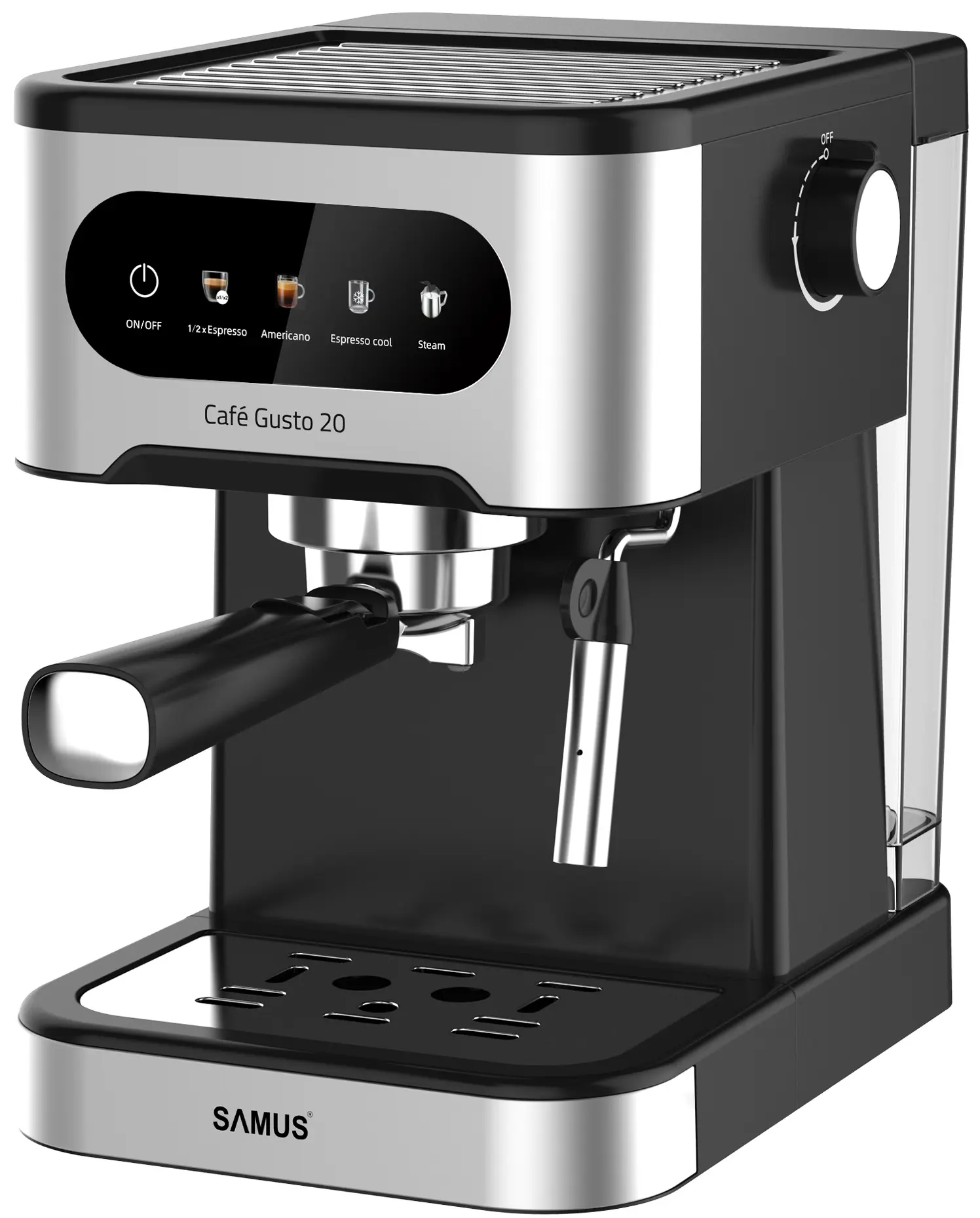 Aparat de cafea Samus Cafe Gusto 20 (Black/Inox)