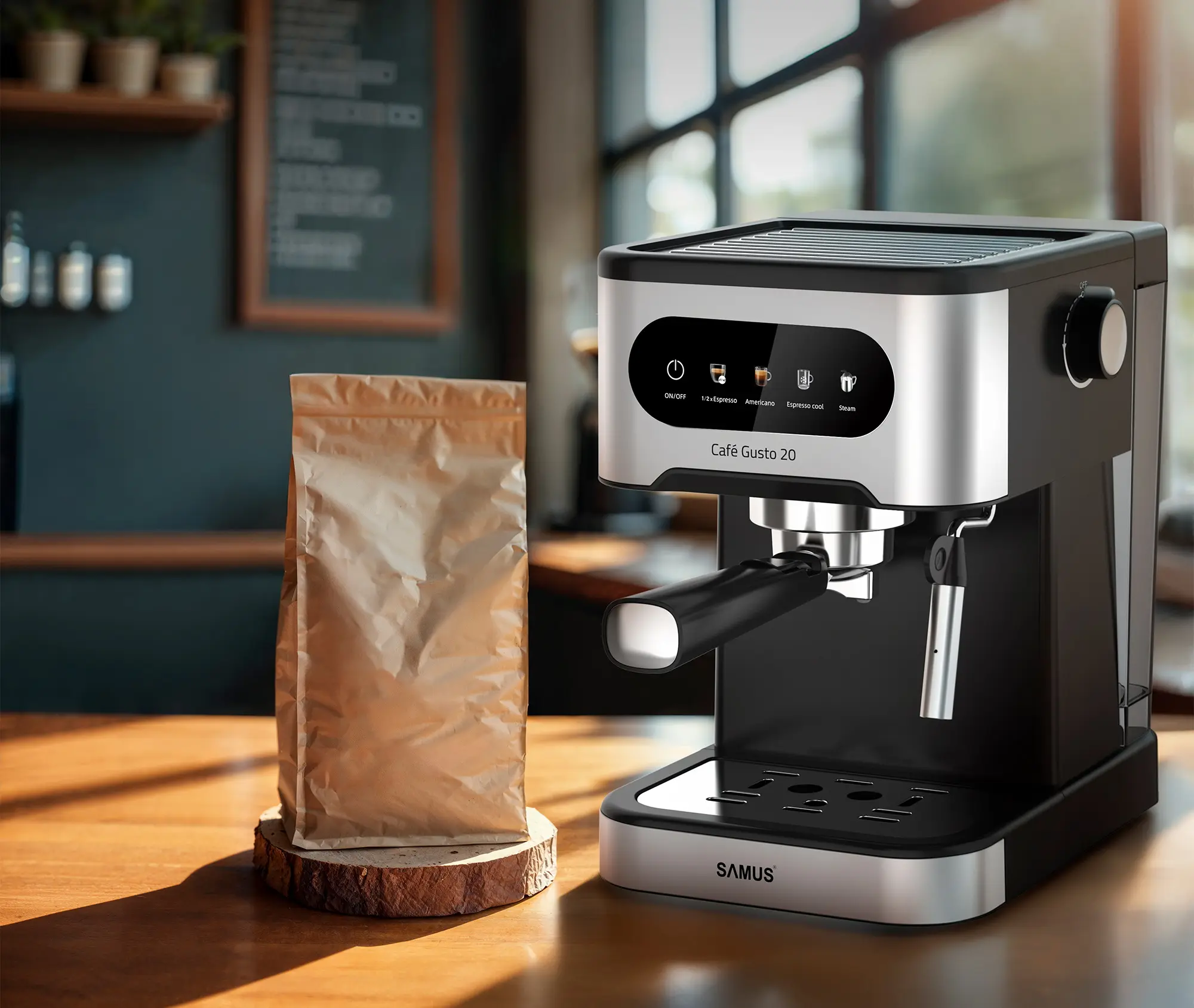 Aparat de cafea Samus Cafe Gusto 20 (Black/Inox)