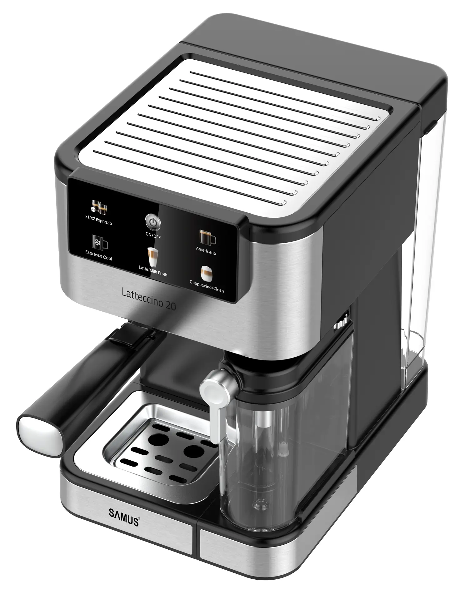 Aparat de cafea Samus Lattecino 20 (Black/Inox) - 2
