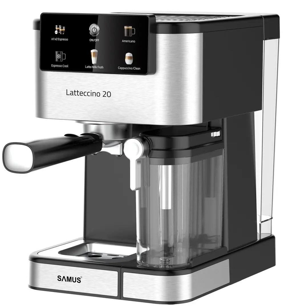Aparat de cafea Samus Lattecino 20 (Black/Inox)