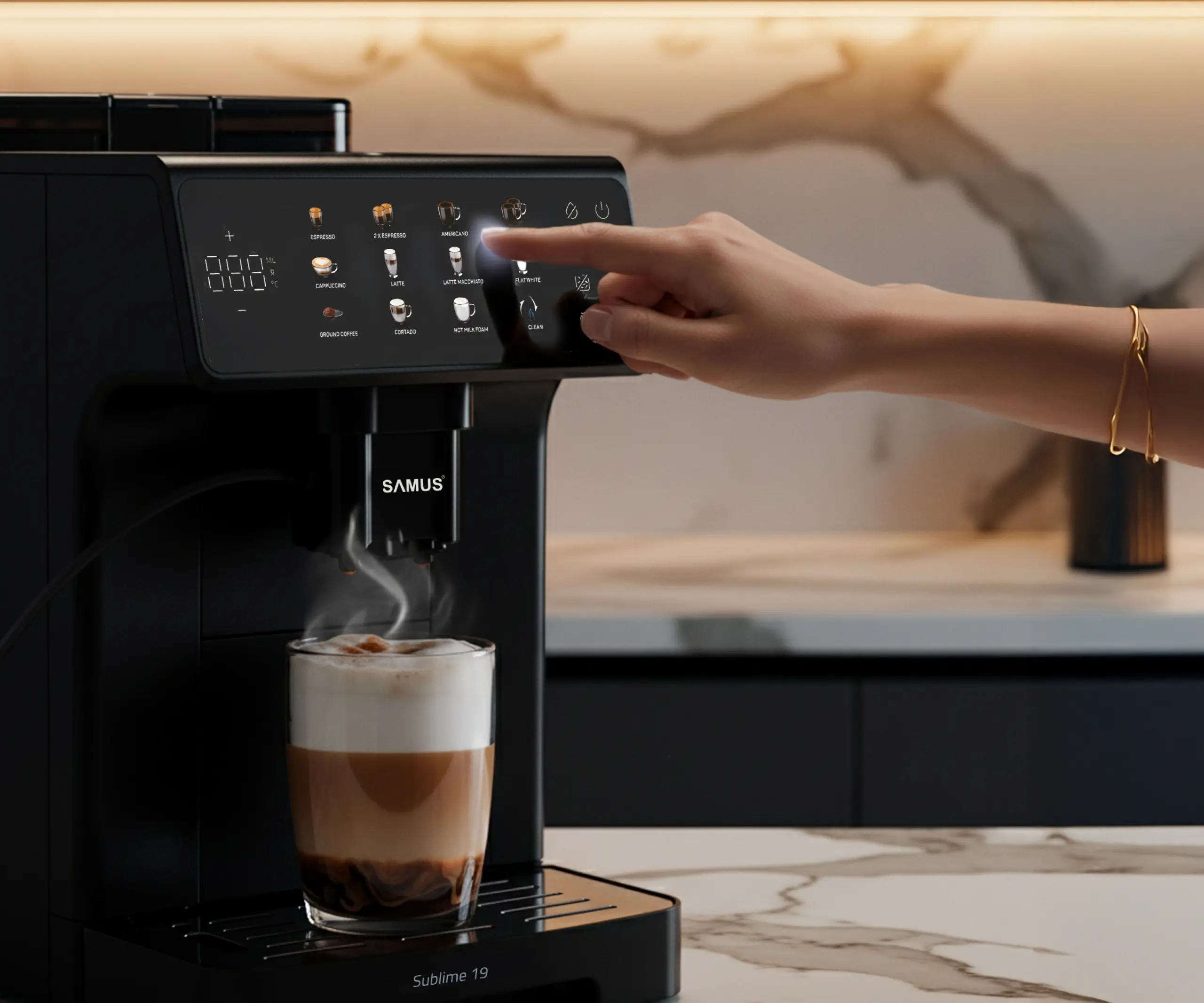 Aparat de cafea Samus Sublime 19 (Black)