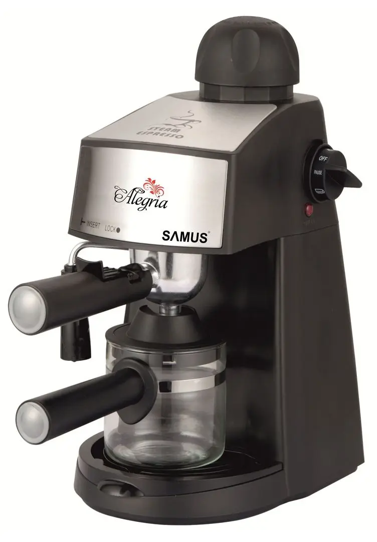 Aparat de cafea Samus Alegria (Black/Inox)