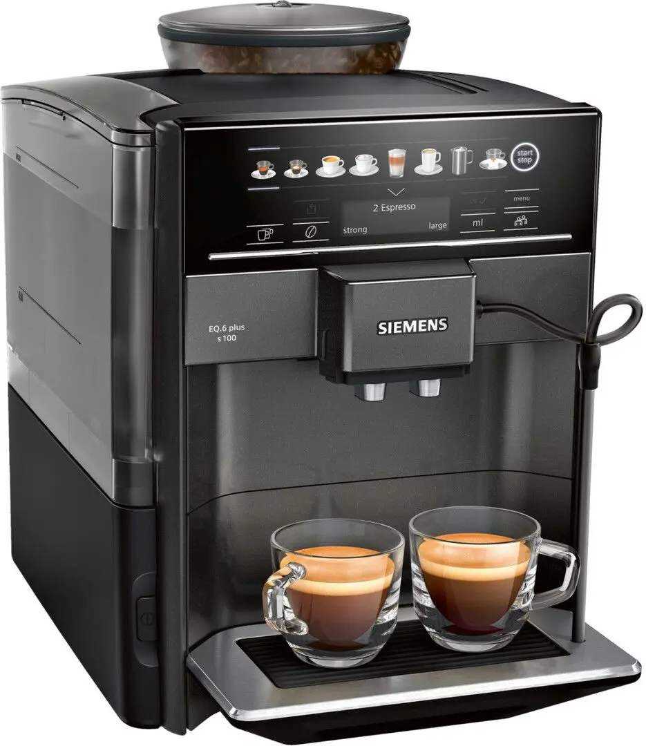 Aparat de facut cafea Siemens EQ.6 Plus S100 TE651319RW (Grey/Black)