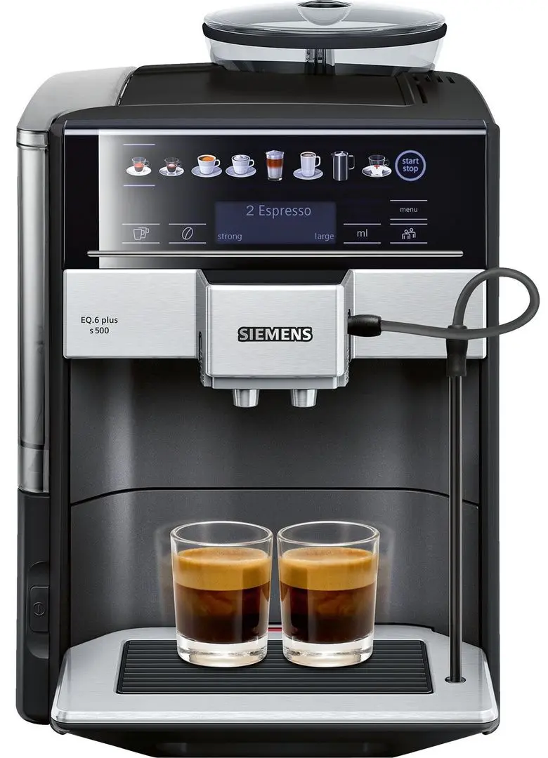 Aparat de cafea Siemens EQ.6 Plus s500 TE655319RW (Inox/Black)