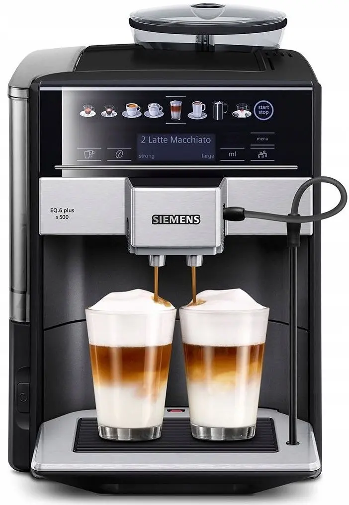 Aparat de cafea Siemens EQ.6 Plus s500 TE655319RW (Inox/Black)