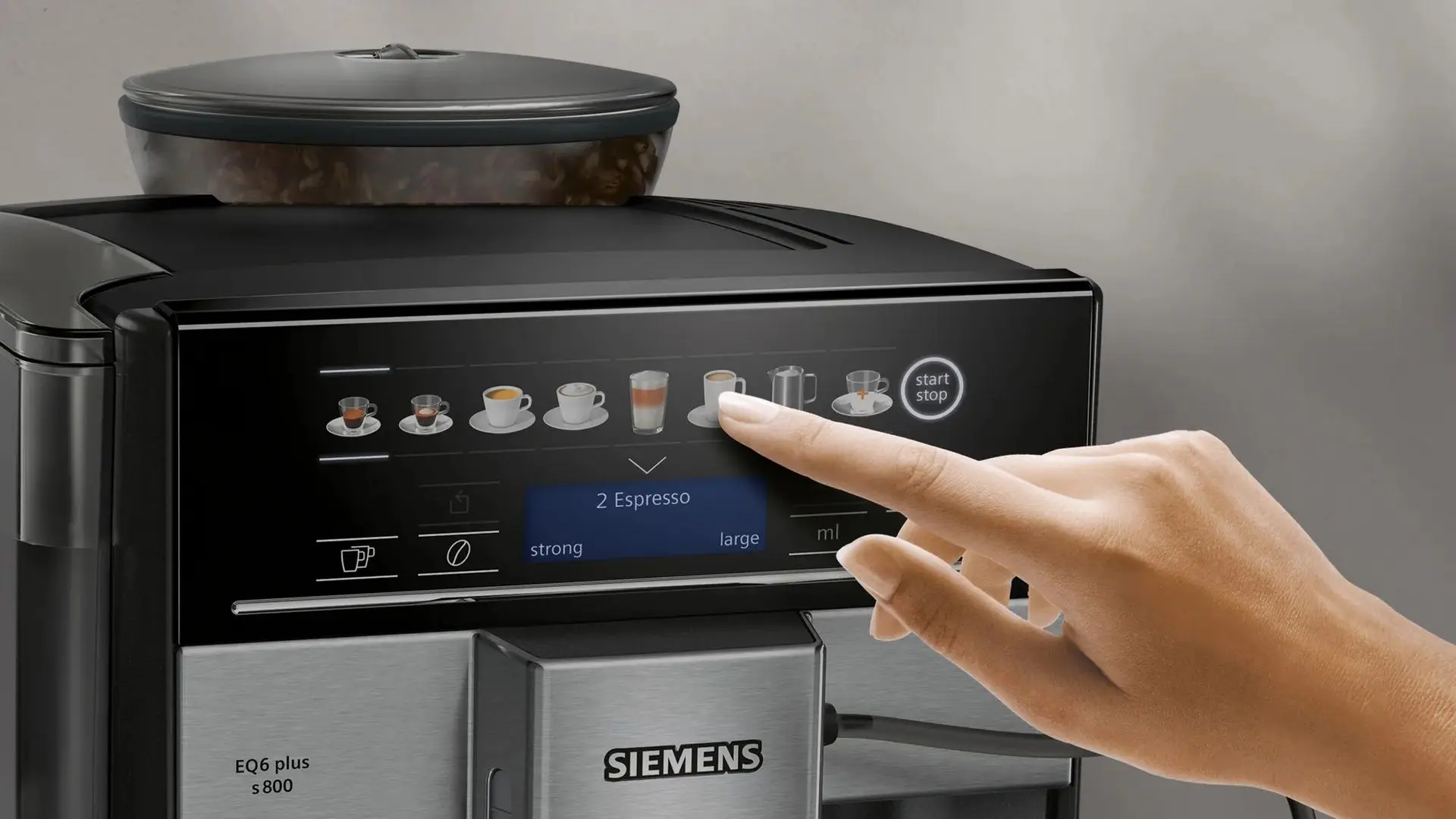 Aparat de cafea Siemens EQ6 Plus S800 TE658209RW (Black)