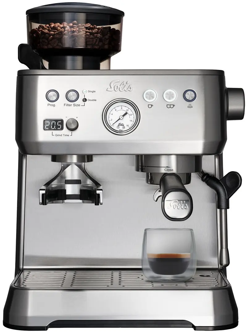 Aparat de cafea Solis Grind & Infuse Perfetta (Silver)