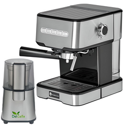 Set pentru cafea Studio Casa Delicia Espresso Mio Sc 2001 + Del Caffe Grind Master (Black/Inox)