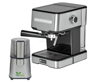 Set pentru cafea Studio Casa Delicia Espresso Mio Sc 2001 + Del Caffe Grind Master (Black/Inox)