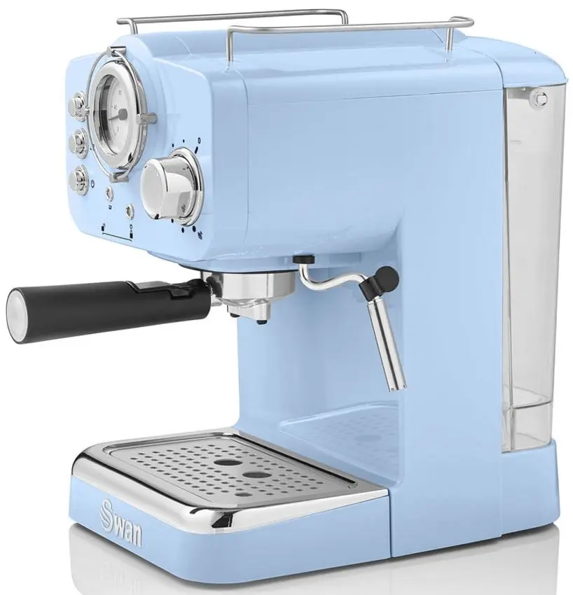 Кофемашина Swan Retro Pump (Light Blue)