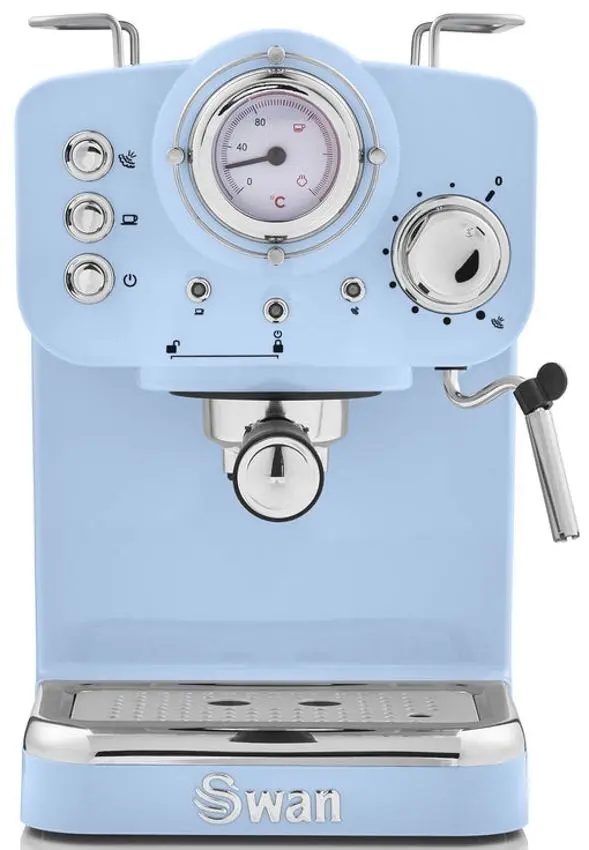 Кофемашина Swan Retro Pump (Light Blue)