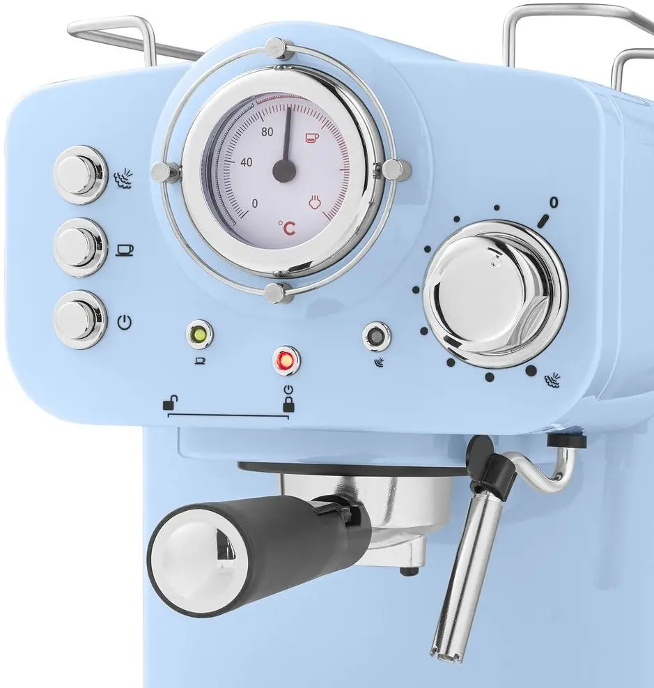 Кофемашина Swan Retro Pump (Light Blue)