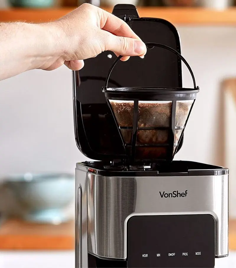 Кофеварка VonShef 2000096 (Inox) - 3