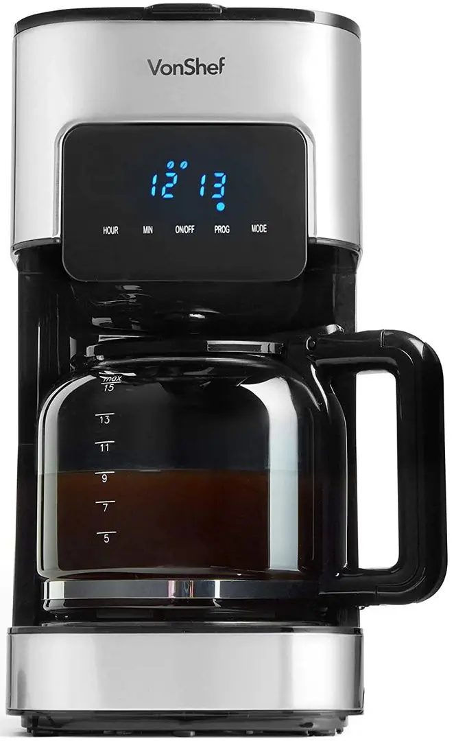 Кофеварка VonShef 2000096 (Inox)