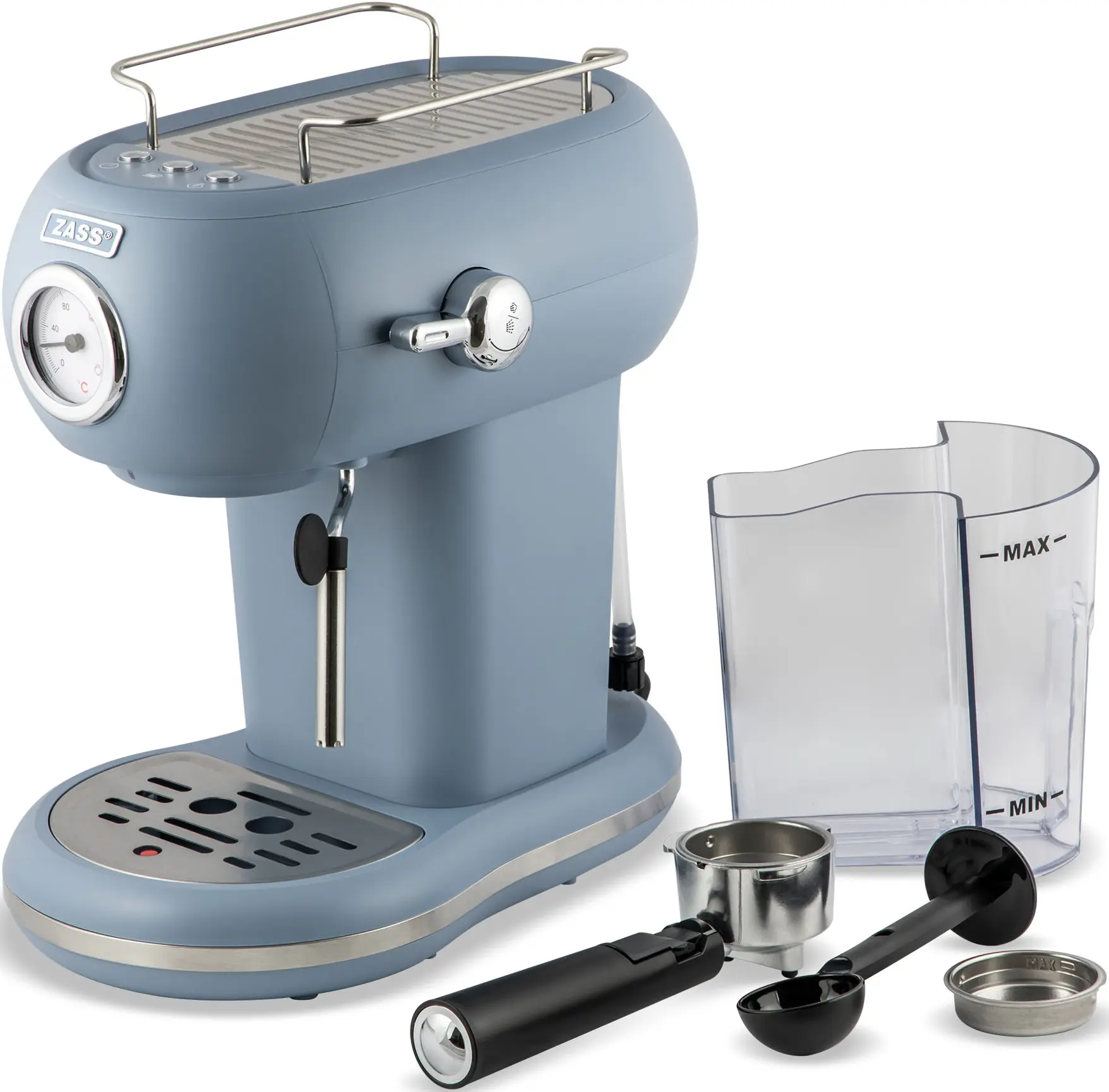 Aparat de cafea Zass Eternate ZEM 15 (Faded Denim) - 4