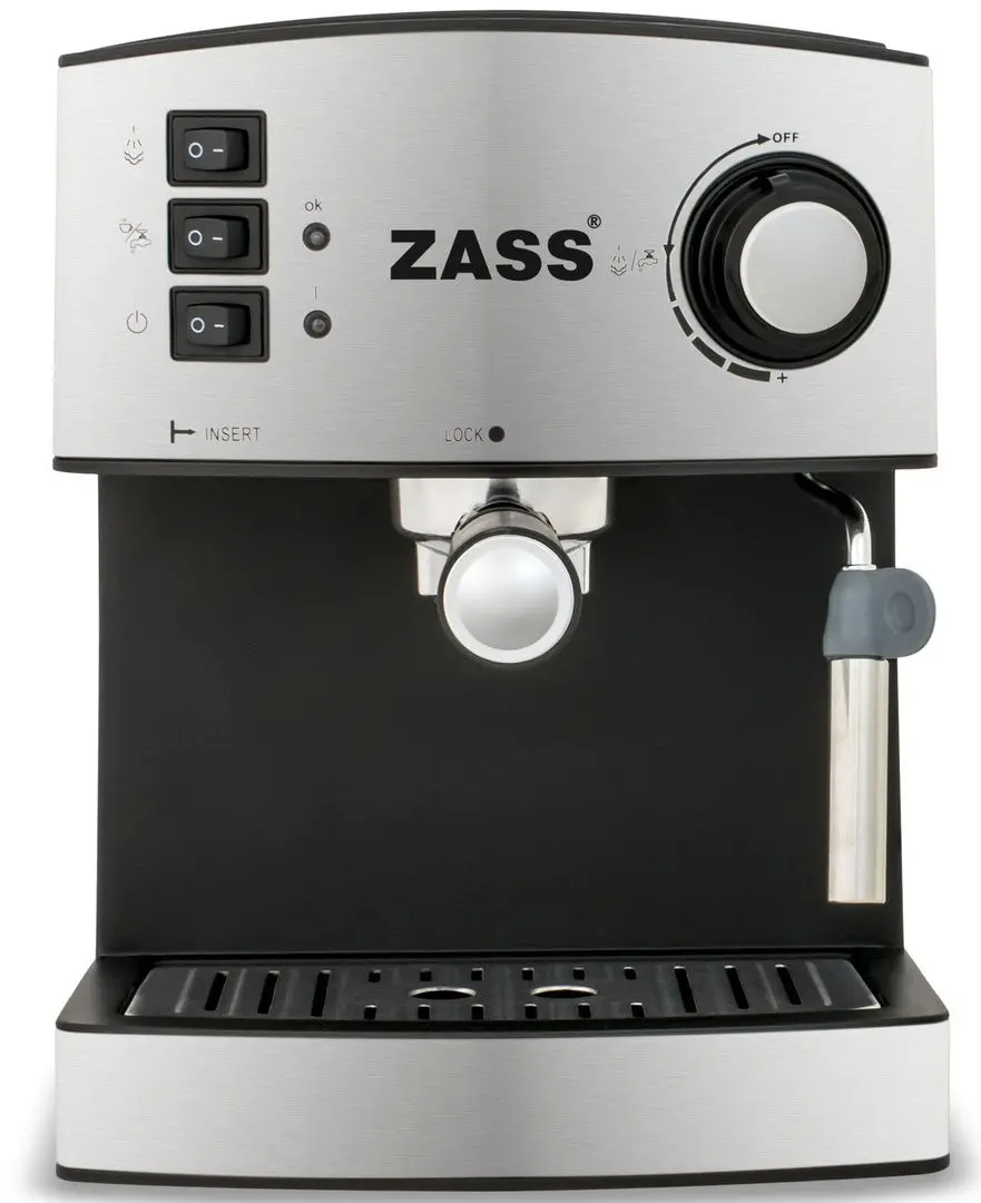 Кофемашина Zass ZEM 04 (Black/Inox)